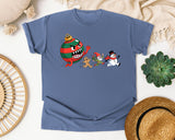 Ornament Monster Chase graphic tee in Blue Jean Comfort Colors 1717