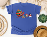 Ornament Monster Chase graphic tee in Flo Blue Comfort Colors 1717