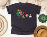 Ornament Monster Chase graphic tee in Graphite Comfort Colors 1717