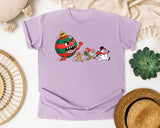Ornament Monster Chase graphic tee in Orchid Comfort Colors 1717