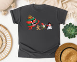 Ornament Monster Chase graphic tee in Pepper Comfort Colors 1717