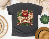 Ornament Season graphic tee in Pepper Comfort Colors 1717