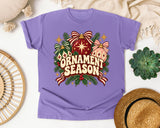 Ornament Season graphic tee in Violet Comfort Colors 1717