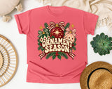 Ornament Season graphic tee in Watermelon Comfort Colors 1717