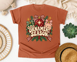 Ornament Season graphic tee in Yam Comfort Colors 1717