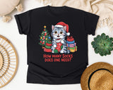 How Many Socks Does One Need Cat graphic tee in Black Comfort Colors 1717