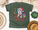 How Many Socks Does One Need Cat graphic tee in Moss Comfort Colors 1717