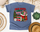 Dear Santa Send Books graphic tee in Blue Jean Comfort Colors 1717