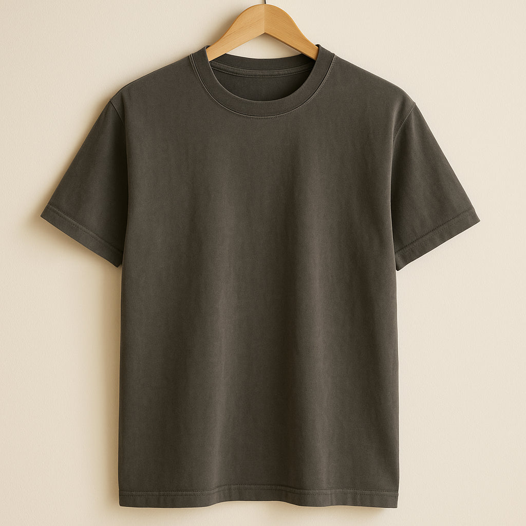 Premium Garment-Dyed Tee in Pepper